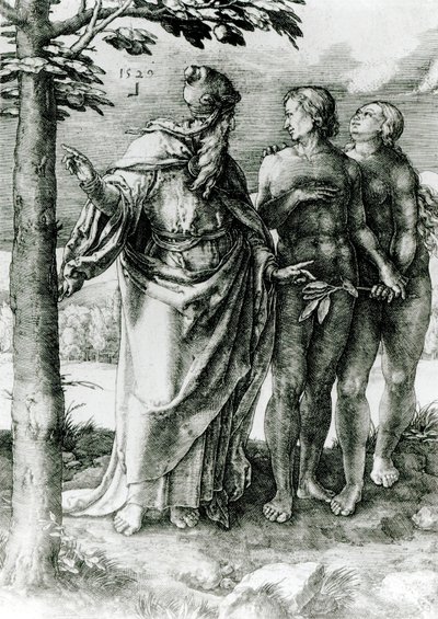 God Shows Adam and Eve the Tree of Life in the Garden of Eden, 1529 by German School